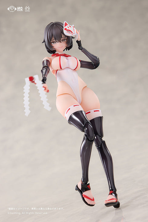 『戦闘巫女 上藤桔梗』1/12 可動フィギュア