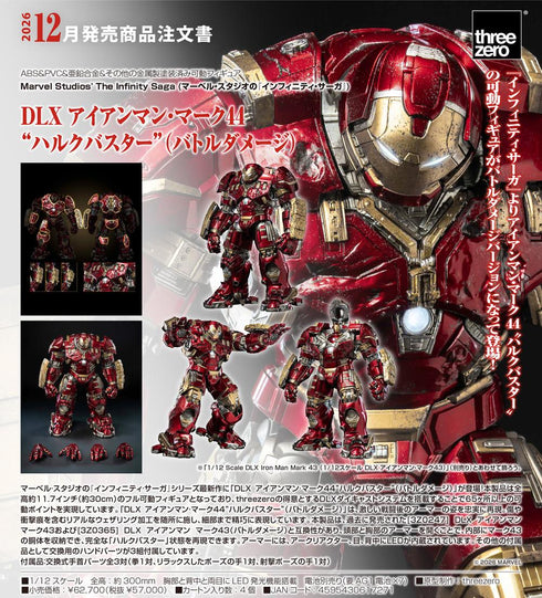 『Marvel』Studios' The Infinity Saga(マーベル・スタジオのインフィニティ・サーガ) DLX アイアンマン・マーク44 ハルクバスター(バトルダメージ)