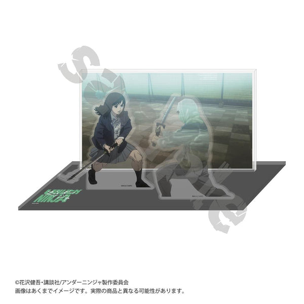 『アンダーニンジャ』ジオラマアクリルスタンド 九郎VS山田