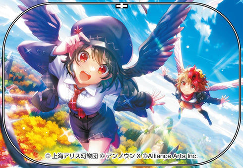 『東方ダンマクカグラ ファンタジア・ロスト』射命丸文「天翔ける黒と白の双翼」 缶バッジ