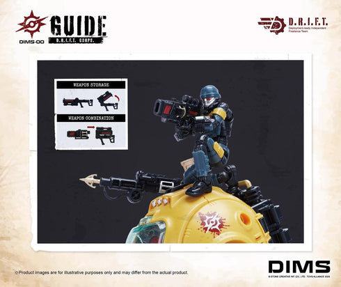 『DIMSシリーズ』001_TOYS ALLIANCE LIMITED 1/18スケール DIMS-00 D.R.I.F.T.ガイド