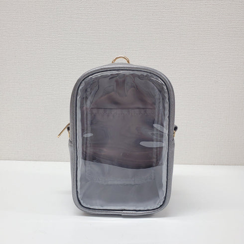 『推し活グッズ』見せぬいポーチM+ シルバーブラック