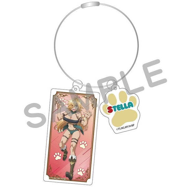 『Sランクモンスターの《ベヒーモス》だけど、猫と間違われてエルフ娘の騎士(ペット)として暮らしてます』ワイヤーアクリルキーホルダー ステラ