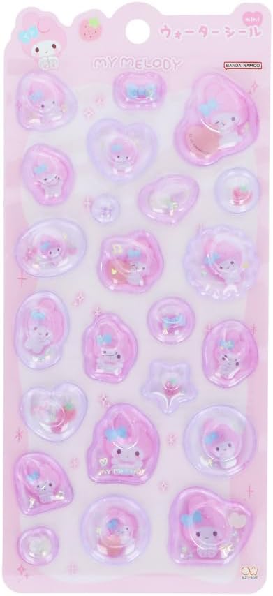 『三麗鷗』迷你水轉印貼紙 文具☆MarshmallowPop