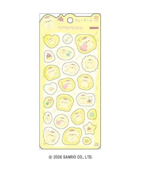 『サンリオ』ウォーターシールmini ステショ☆MarshmallowPop ポムポムプリン