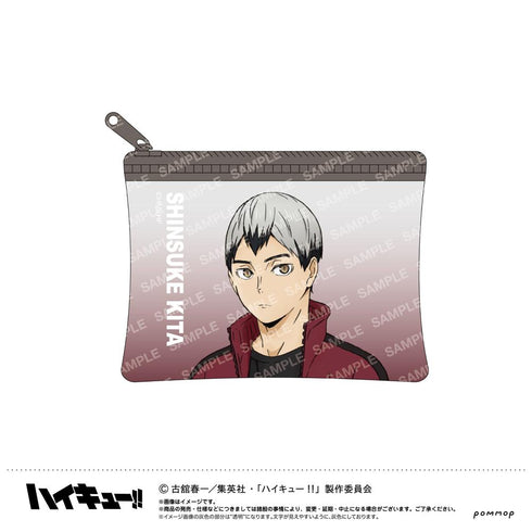 "Haikyu!!" Mini Clear Pouch - Away Game - (G: Shinsuke Kita)