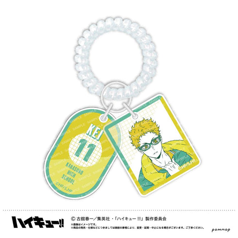 『ハイキュー!!』ロッカーキー風キーホルダー-オフショットカラー第2弾-(C月島 蛍)