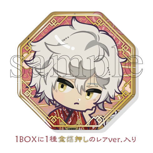 『地獄楽』彩リ花茶- トレーディング八角形缶バッジ BOX