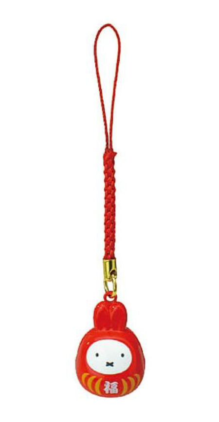 『ミッフィー』miffy 福だるま 根付け鈴【202506再販】