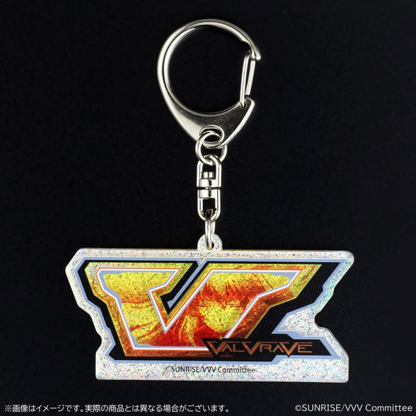 『革命機ヴァルヴレイヴ』リール図柄ホログラムアクリルキーホルダー 【V図柄2】
