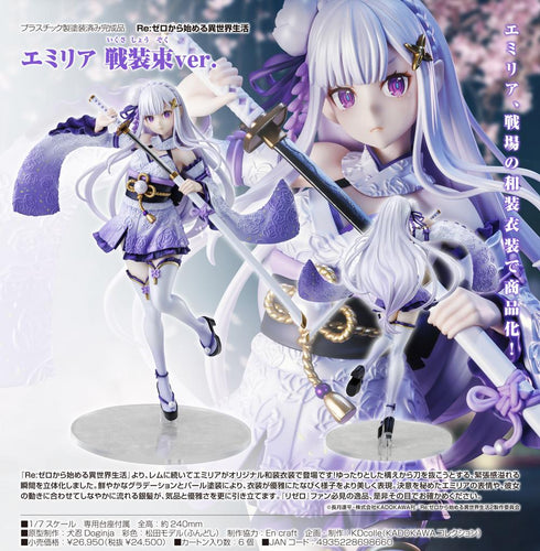 『Re:ゼロから始める異世界生活』KDcolle エミリア 戦装束Ver.