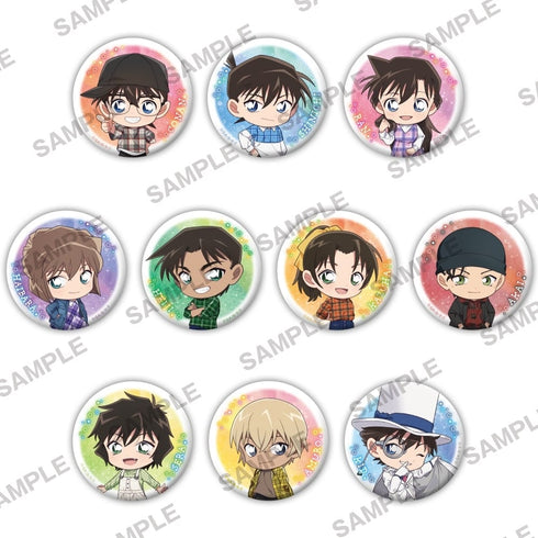 『名探偵コナン』チェック柄ウェア缶バッジ【BOX】【202509再販】