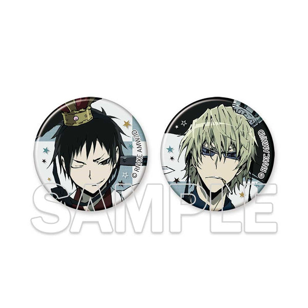 『デュラララ!!×2』【原作20周年記念】缶バッジセット Ver.折原臨也VS平和島静雄(チェス盤)