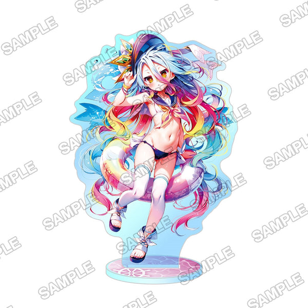 『MF文庫J夏の学園祭2024』描きおろしトロピカルアクリルスタンド 『ノーゲーム・ノーライフ』白