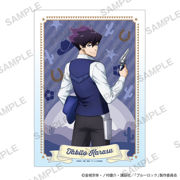 "Blue Lock" Clear Poster: Cowboy Ver. Tabi Karasu