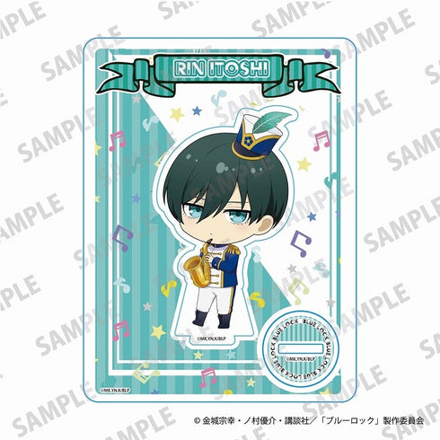 "Blue Lock" Mini Character Acrylic Stand: Marching Band Ver. Rin Itoshi