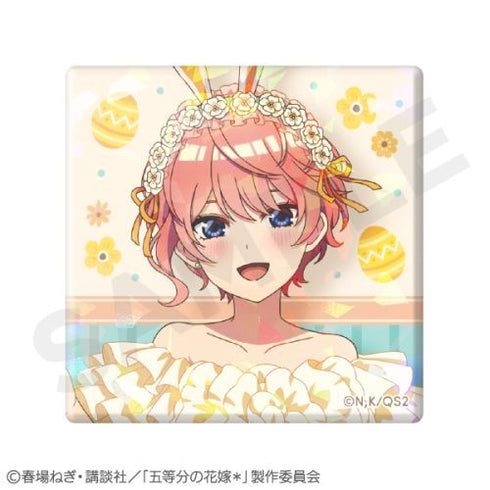 『五等分の花嫁*』ホログラムスクエア缶バッジ 中野一花