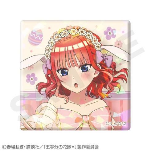 『五等分の花嫁*』ホログラムスクエア缶バッジ 中野二乃