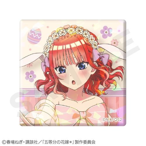 『五等分の花嫁*』ホログラムスクエア缶バッジ 中野二乃