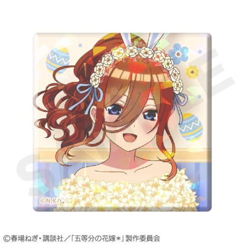『五等分の花嫁*』ホログラムスクエア缶バッジ 中野三玖