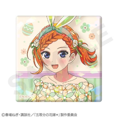 『五等分の花嫁*』ホログラムスクエア缶バッジ 中野四葉