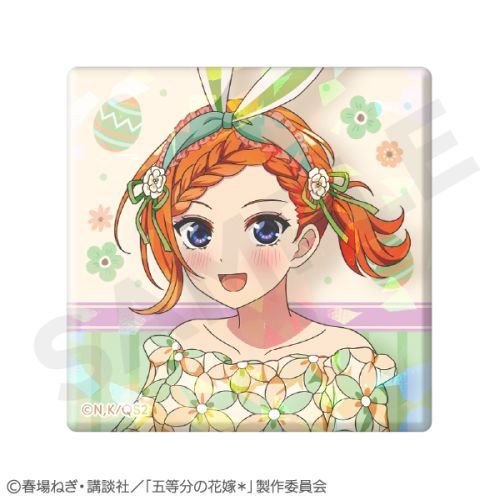 『五等分の花嫁*』ホログラムスクエア缶バッジ 中野四葉