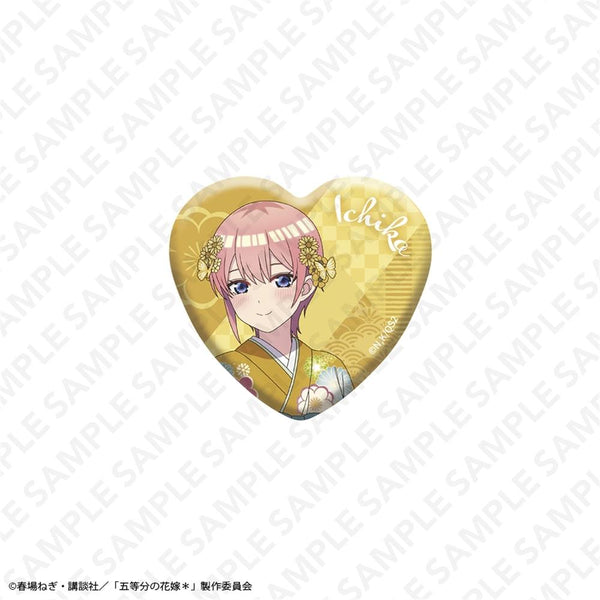 『五等分の花嫁*』オーロラハート型缶バッジ 中野一花