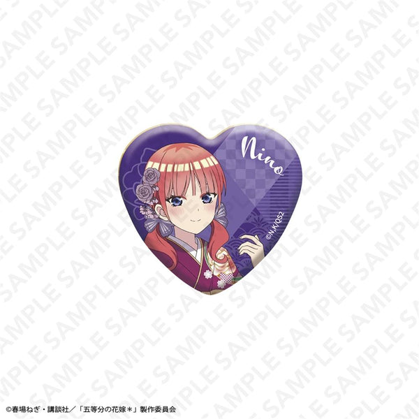 『五等分の花嫁*』オーロラハート型缶バッジ 中野二乃