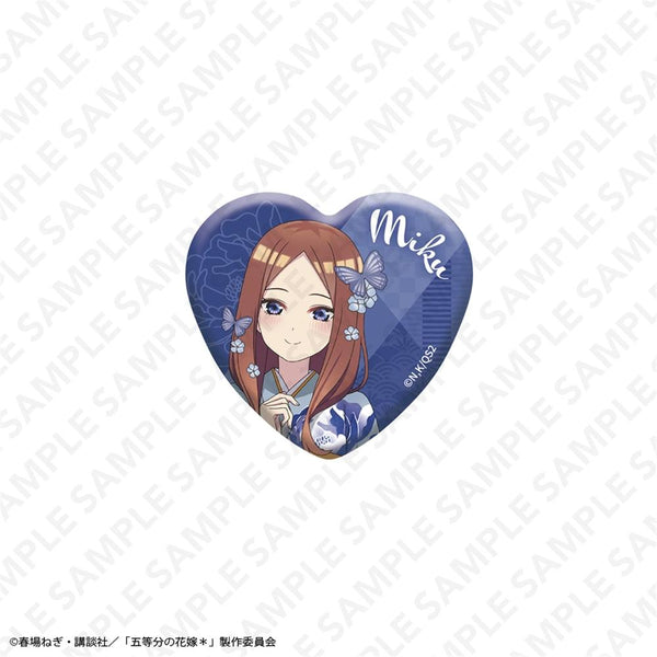 『五等分の花嫁*』オーロラハート型缶バッジ 中野三玖