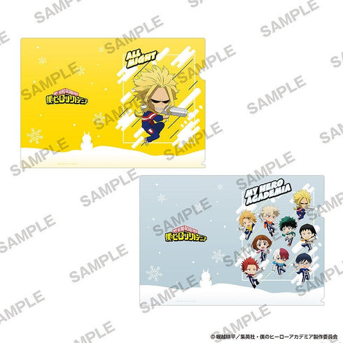 『僕のヒーローアカデミア』A4クリアファイル2枚セット サバイバル雪合戦ver. オールマイト・集合