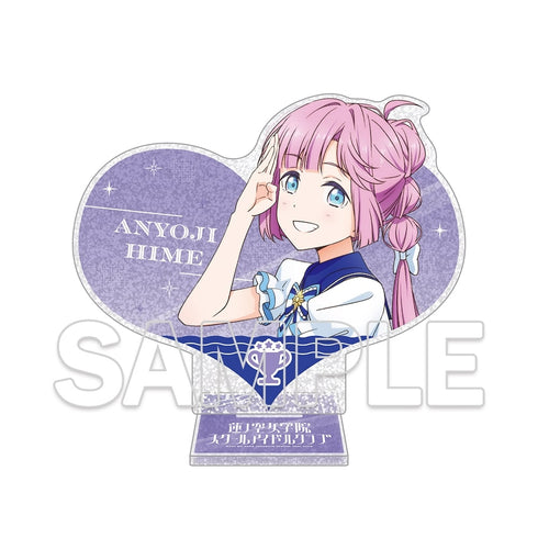 "Love Live! Hasuno Sora Girls' Academy School Idol Club" Heart-Shaped Glitter Acrylic Stand Ver. 365 Days: Himeka Anyoji