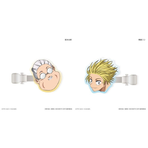 『SAKAMOTO DAYS』キャラ面アクリルヘアクリップ SAKAMOTO DAYS 坂本太郎&朝倉シン