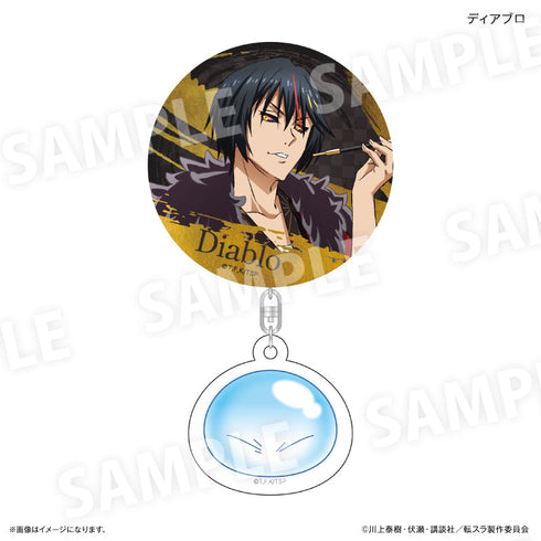 『転生したらスライムだった件』アクリルチャーム付き缶バッジ(和装) ディアブロ