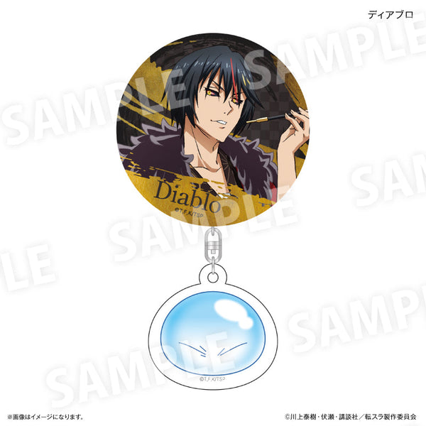 『転生したらスライムだった件』アクリルチャーム付き缶バッジ(和装) ディアブロ