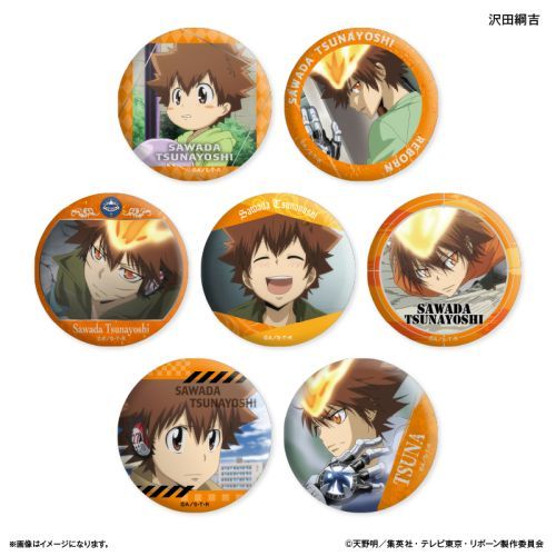 『家庭教師ヒットマンREBORN!』家庭教師ヒットマンREBORN! だけ缶 沢田綱吉だけトレーディング缶バッジ 【全7種】(BOX)