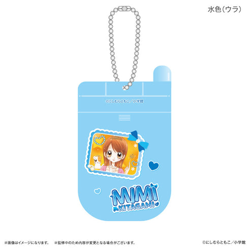 『極上!!めちゃモテ委員長』極上!!めちゃモテ委員長 ガラケー風スライドアクキー 水色