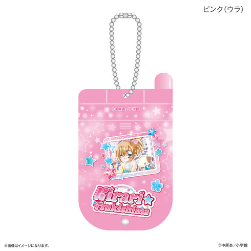 『きらりん☆レボリューション』ガラケー風スライドアクキー ピンク