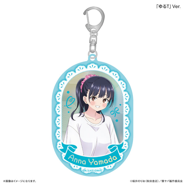 『僕の心のヤバイやつ』「僕の心のヤバイやつ」 部屋着コーデ 山田杏奈 おおきめミラーアクリルキーホルダー「ゆるT」Ver.