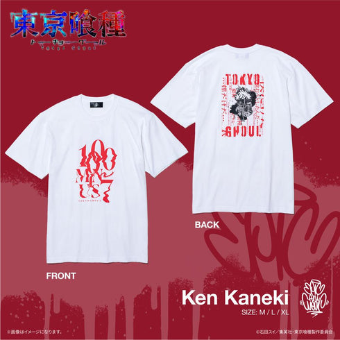 『東京喰種トーキョーグール』TVアニメ『』 EpicAniWear 金木 研モチーフデザインTEE