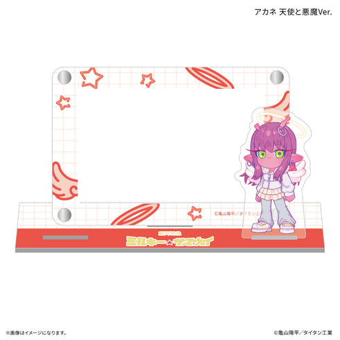 『銀河特急 ミルキー☆サブウェイ』アクスタ付きカードスタンド アカネ 天使と悪魔Ver.
