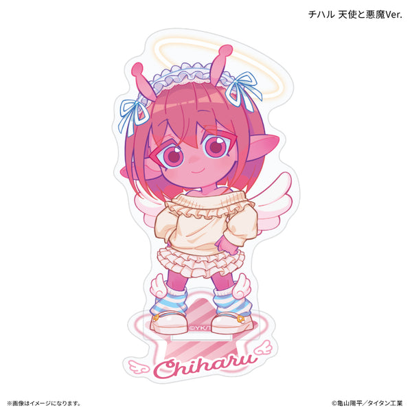 『銀河特急 ミルキー☆サブウェイ』ミニアクリルスタンド チハル 天使と悪魔Ver.