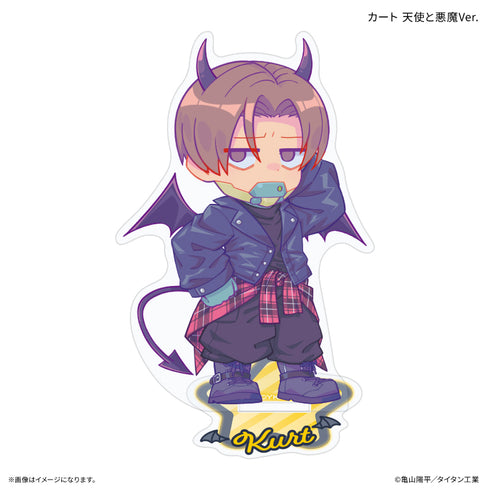 『銀河特急 ミルキー☆サブウェイ』ミニアクリルスタンド カート 天使と悪魔Ver.