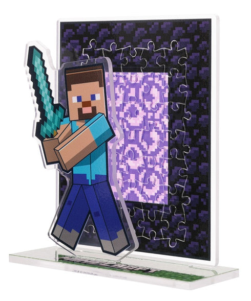 《MINECRAFT》拼圖 豆豆拼圖模切款 35片 MA-D14 下界傳送門