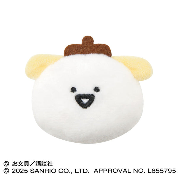 『ポムポムプリン×お文具といっしょ』もふもふバッジ 1 お文具さん