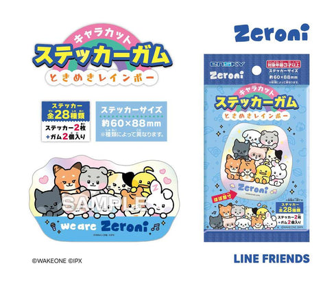 『ときめきレインボー』【食玩】zeroni キャラカットステッカーガム【BOX】