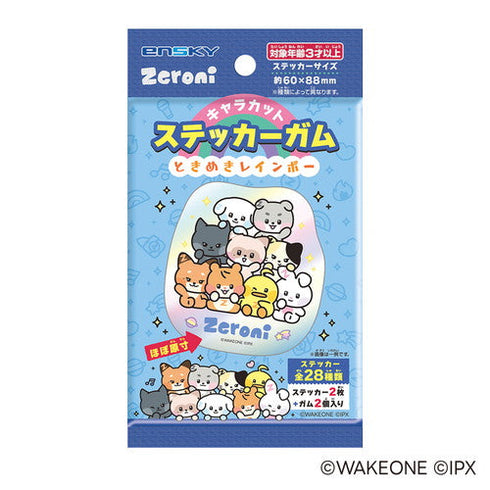『ときめきレインボー』【食玩】zeroni キャラカットステッカーガム【BOX】