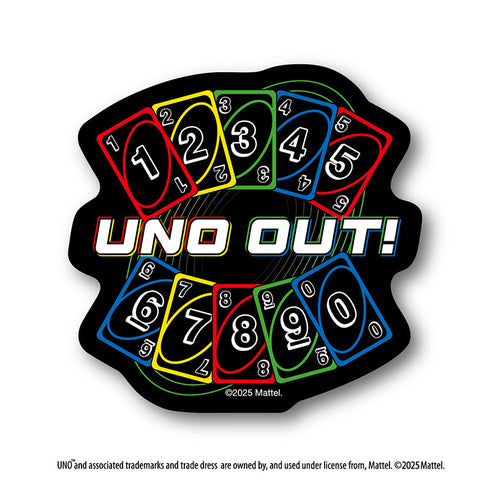 『UNO(TM)』ダイカットステッカーミニ UNO OUT!