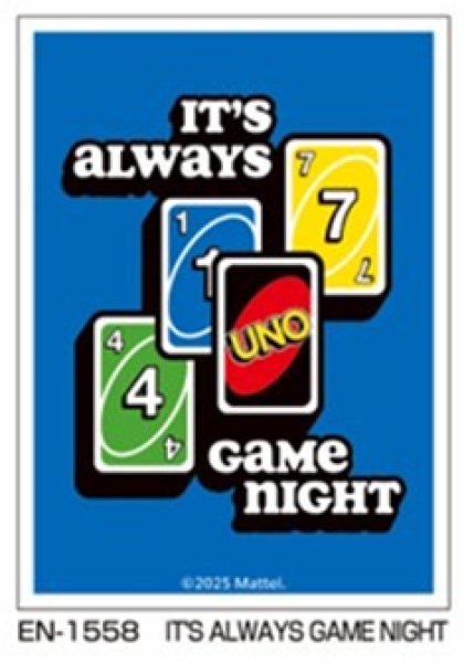 『UNO(TM)』キャラクタースリーブ IT'S ALWAYS GAME NIGHT EN-1558