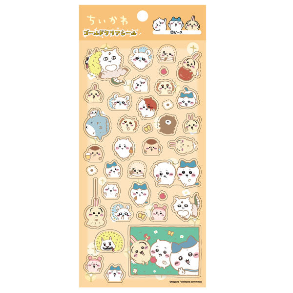 『ちいかわ』ゴールドクリアシール (2)ピース【202606再販】