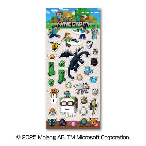 『マインクラフト』MINECRAFT クリアシール 7 EGG PARTY